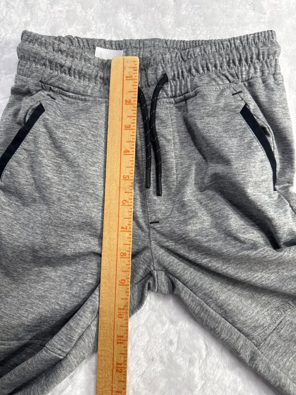01.Algo Jogger sweatpants gray pull on athletic boys size 7 - Picture 5 of 8